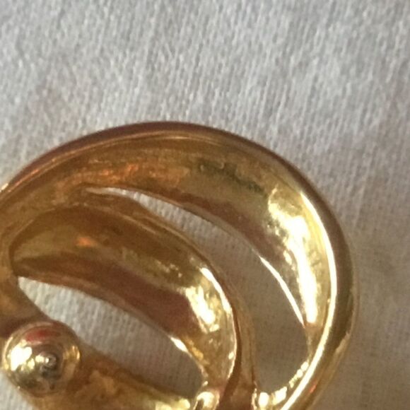 $12 ea or 3/$25. Goldtone Double Swirl Earrings - Picture 7 of 9